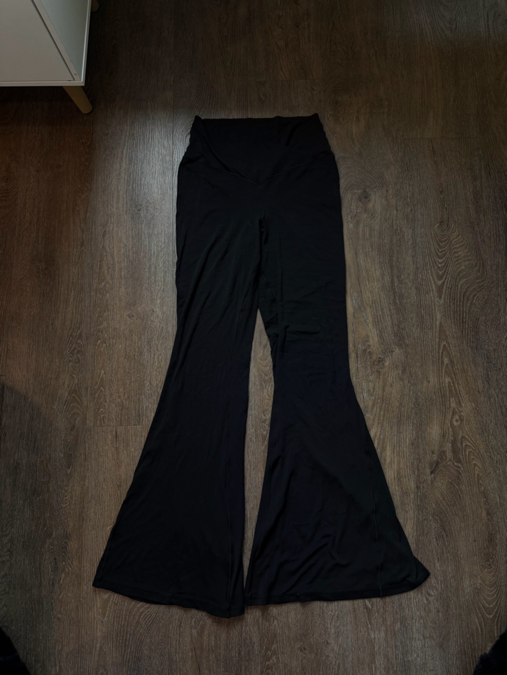 aerie Black Wide-Leg Flare Pants